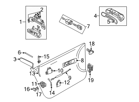 2004 Audi Allroad Quattro Front Door Diagram 2