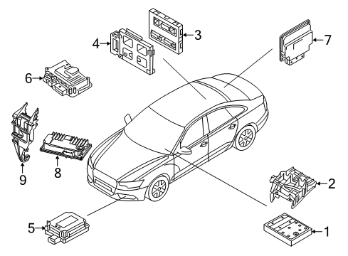 2016 Audi A6 Electrical Components Diagram 2