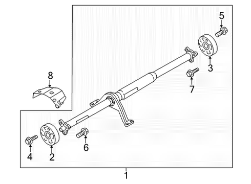 2024 Audi A3 Quattro Rear Propeller Shaft