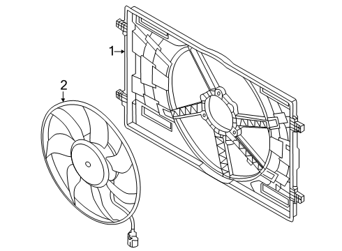 2025 Audi Q7 Cooling Fan Diagram 3