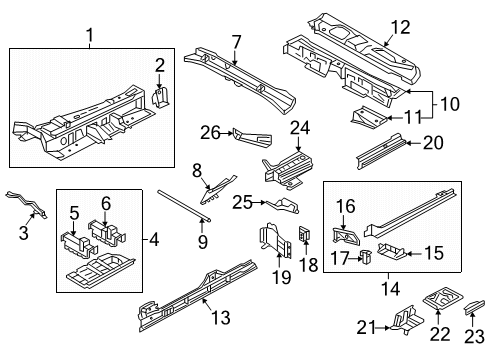 2025 Audi Q7 Floor & Rails