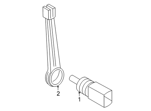 2022 Audi RS7 Sportback Electrical Components - Front Bumper Diagram 5