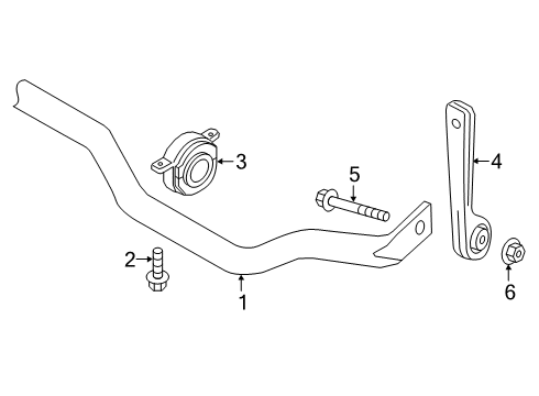 2023 Audi S8 Stabilizer Diagram for 4N0-511-305-AA