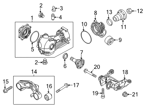 2014 Audi R8 Front Axle & Carrier Diagram