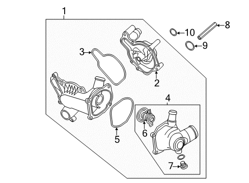 2012 Audi A8 Quattro Water Pump Diagram 2