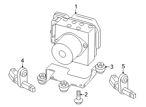 2016 Audi Q3 Quattro ABS Components Diagram