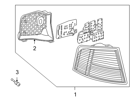2006 Audi A8 Quattro Tail Lamp Assembly Diagram for 4E0-945-095-D