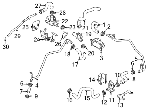 2016 Audi A7 Quattro Hoses, Lines & Pipes Diagram 4