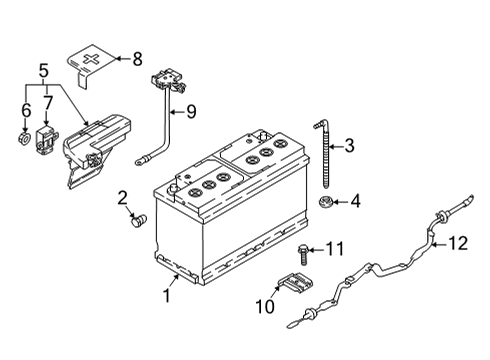 2025 Audi RS5 Sportback Battery Diagram
