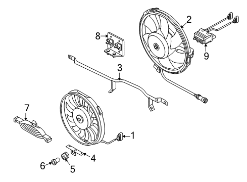 2005 Audi Allroad Quattro A/C Condenser Fan Diagram