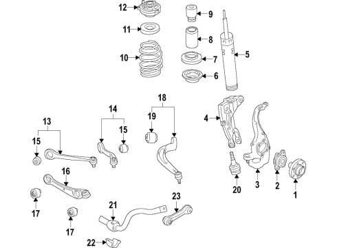 2024 Audi RS6 Avant Rubb Mount Diagram for 4M0-407-515-D