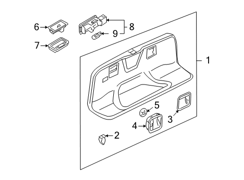 2008 Audi S8 Interior Trim - Trunk Diagram