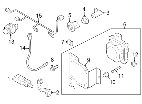2019 Audi A4 Parking Aid Diagram 2