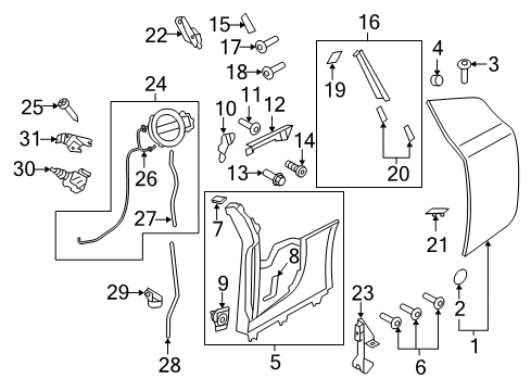 2014 Audi R8 Air Inlet Grille Damper Diagram for 420-854-863-B