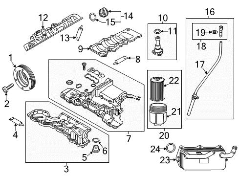 2014 Audi RS7 Engine Parts Diagram