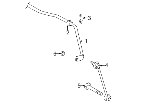 2004 Audi TT Stabilizer Bar & Components Diagram 4