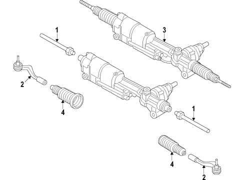 2017 Audi A4 allroad Steering Gear & Linkage - Steering Diagram 2