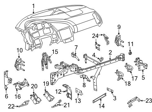 2014 Audi R8 Instrument Panel Diagram