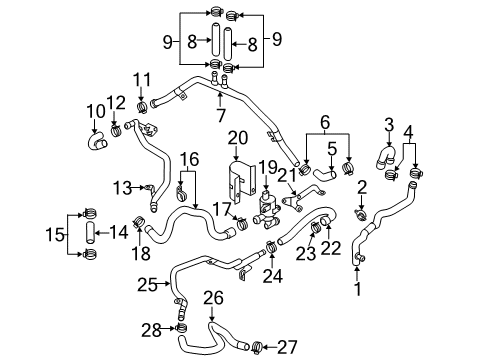 2014 Audi S7 Bracket Diagram for 4G0-121-305-BH