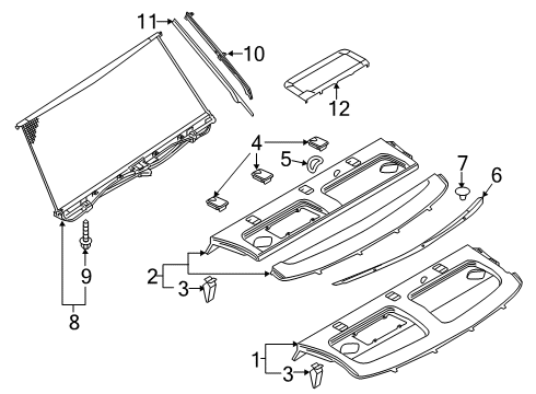 2023 Audi S6 Interior Trim - Rear Body Diagram 3