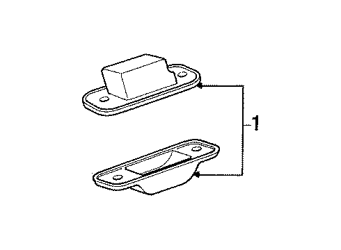 1990 Audi 80 License Lamps Diagram