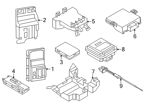 2025 Audi Q7 Electrical Components Diagram 3