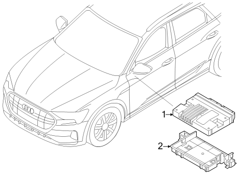 2024 Audi SQ8 e-tron Electrical Components Diagram 2