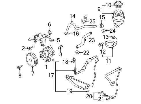 2009 Audi A5 Quattro P/S Pump & Hoses Diagram 2