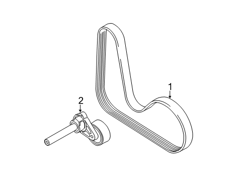 2013 Audi TT Quattro Belts & Pulleys Diagram
