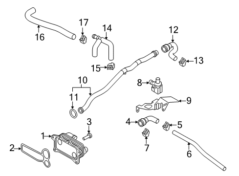 2018 Audi Q7 Engine Oil Cooler Diagram