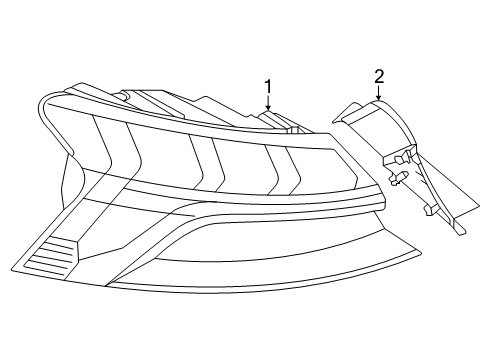 2025 Audi SQ6 e-tron TAIL LIGHT Diagram for 85H-945-091-A