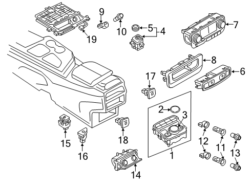 2017 Audi Q7 Display Diagram for 8W0-919-158-C-SWI