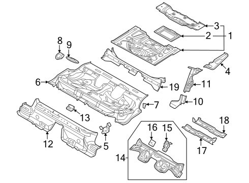 2025 Audi RS3 Rear Floor & Rails