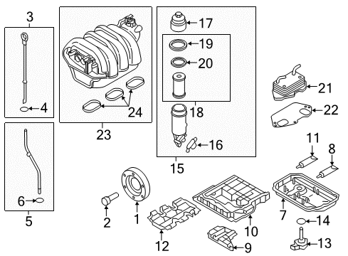 2009 Audi A4 Quattro Belts & Pulleys - Maintenance Diagram 7