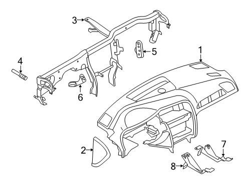 2013 Audi allroad Instrument Panel Diagram