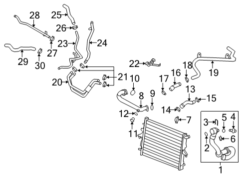2008 Audi Q7 Hoses, Lines & Pipes Diagram 4