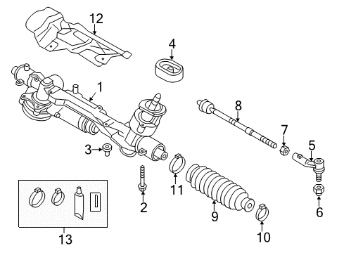 2016 Audi A3 Quattro Steering Gear & Linkage - Steering Diagram 3