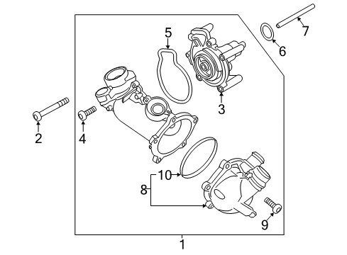 2014 Audi RS7 Water Pump Diagram 3