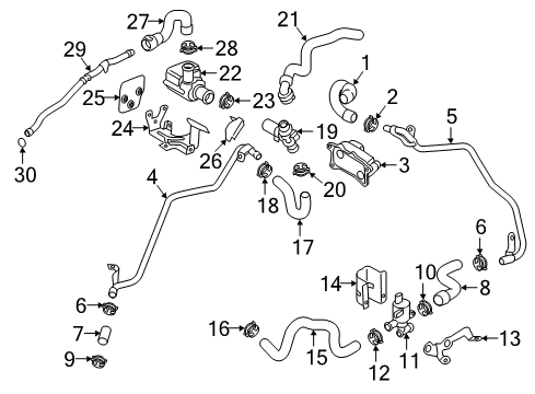 2018 Audi A6 Quattro Hoses, Lines & Pipes Diagram 6