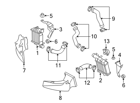 2009 Audi A4 Quattro Intercooler - Belts Diagram 2