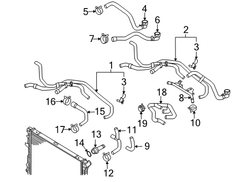 2008 Audi Q7 Hoses, Lines & Pipes Diagram 2
