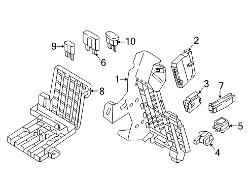 2022 Audi Q7 MOUNTING Diagram for 4M0-971-845-DA