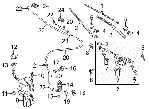 2017 Audi Q3 Wipers Diagram 3