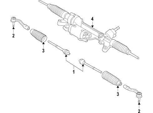 2017 Audi A4 Quattro Steering Gear & Linkage - Steering Diagram 2