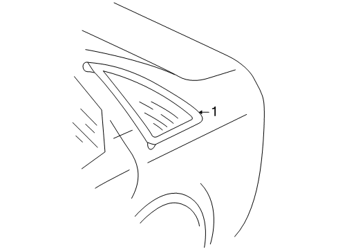 1998 Audi A6 Glass & Hardware - Quarter Panel
