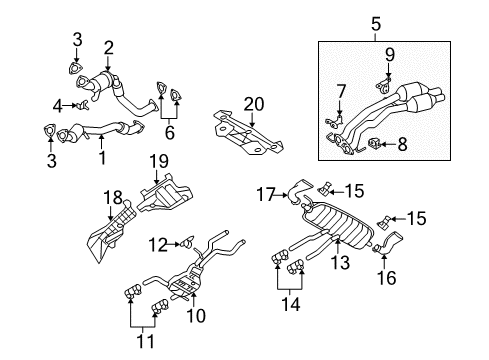 2009 Audi Q7 Exhaust System Diagram 2