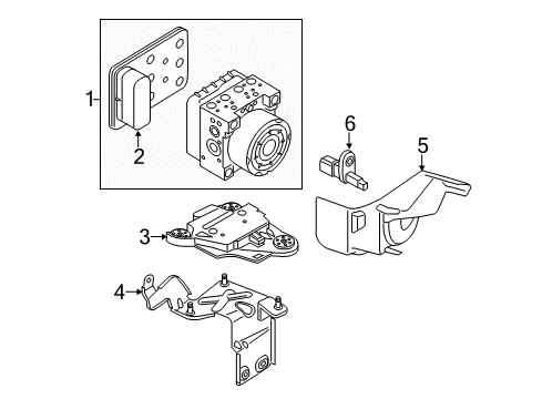 2016 Audi S3 ABS Components Diagram