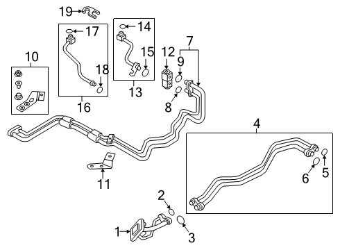 2021 Audi SQ8 Rear A/C Lines Diagram