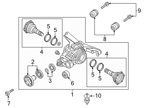 2025 Audi Q7 Axle & Differential - Rear Diagram