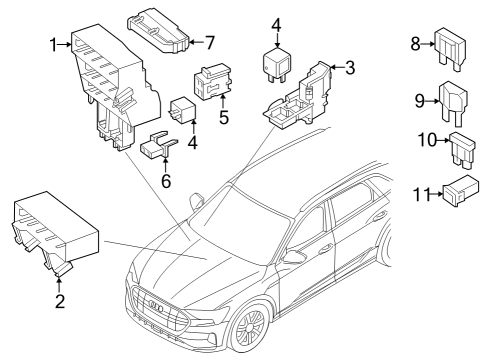 2024 Audi SQ8 e-tron Fuse & Relay Diagram 3